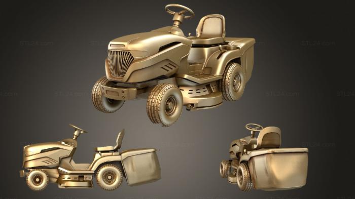 Vehicles (garden tractor, CARS_1689) 3D models for cnc